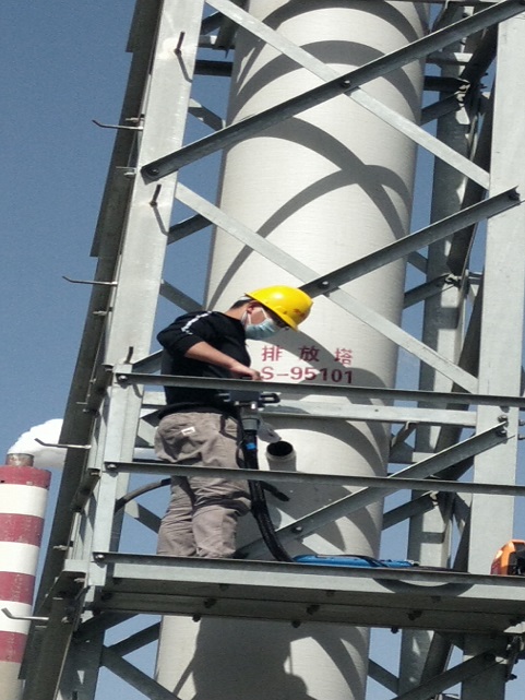 寧夏煤業集團環境監測站現場非甲烷總烴排放濃度測試